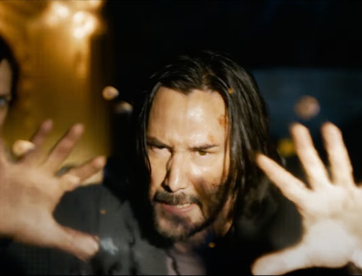 Keanu Reeves as Neo in The Matrix 4