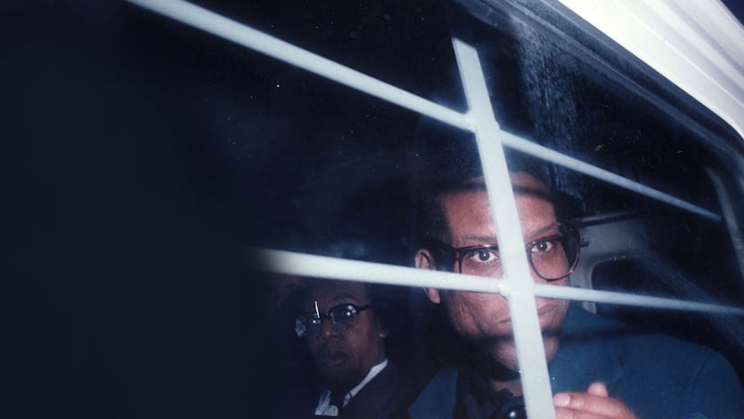 Stephen Miller in the court van