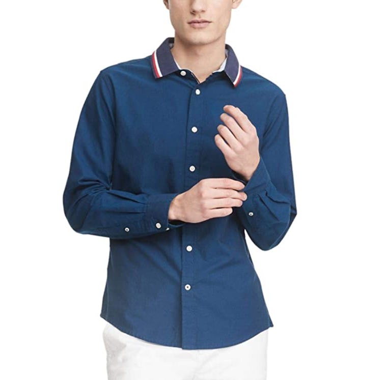 Tommy Hilfiger Long Sleeve Solid Oxford Button Down