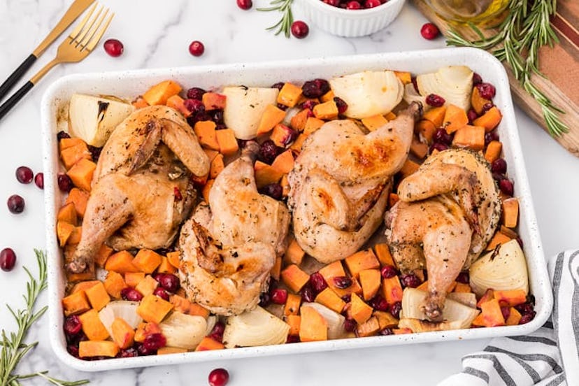 photograph of chicken wings made on a baking sheet