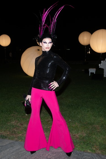 Aquaria attends the Prabal Gurung S/S 22 Show during New York Fashion Week at Robert F. Wagner Park ...