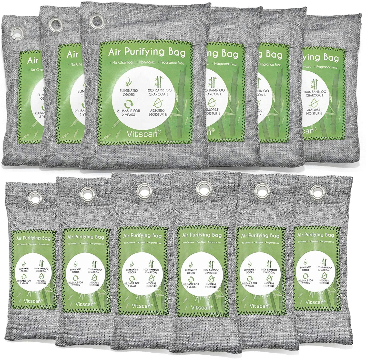 Vitscan Bamboo Charcoal Air Purifying Bag (12-Pack)