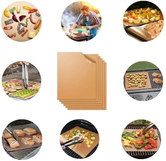 Miaowoof Copper Grill Mat (Set of 6)