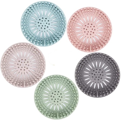 Gotega Silicone Hair Stopper Drain Covers (5-Pack)
