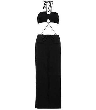 Christopher Esber Cutout wool-blend maxi dress