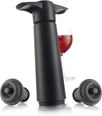 Vacu Vin Wine Saver Pump with Vacuum Bottle Stoppers