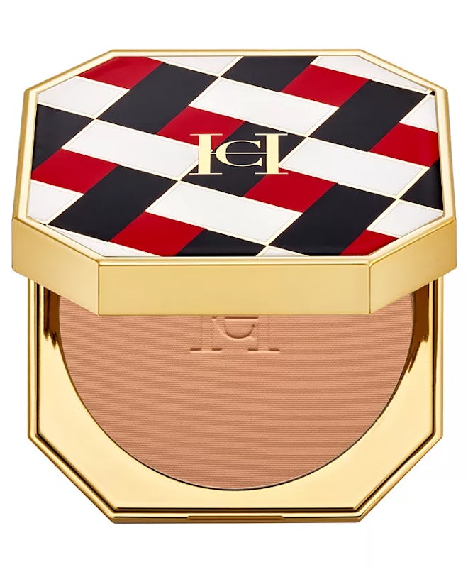 The Pressed Powder with Red Tartan Case