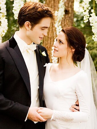 Kristen Stewart's wedding dress in Twilight.