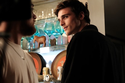Fez (Angus Cloud) and Nate (Jacob Elordi) face off in 'Euphoria' Season 2. 