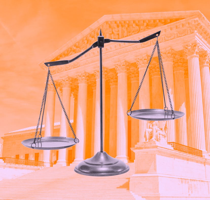 Here's everything to know about the Supreme Court! An image of scales superimposed over the Supreme ...