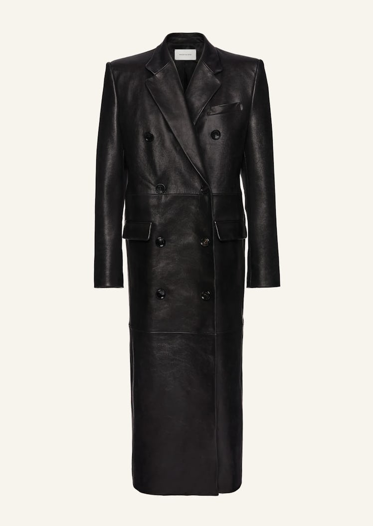 Magda Butrym Long leather tailored coat