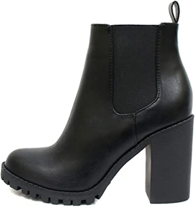 Soda Glove Ankle Boot With Lug Sole
