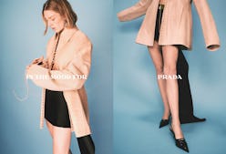 Hunter Hunter Schafer in Prada Spring/Summer 2022 campaign.