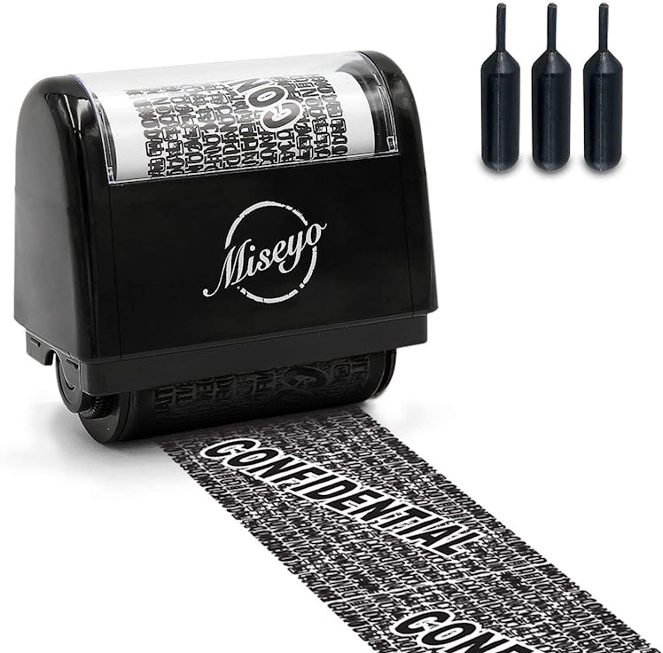 Miseyo Identity Theft Protection Roller Stamp Set