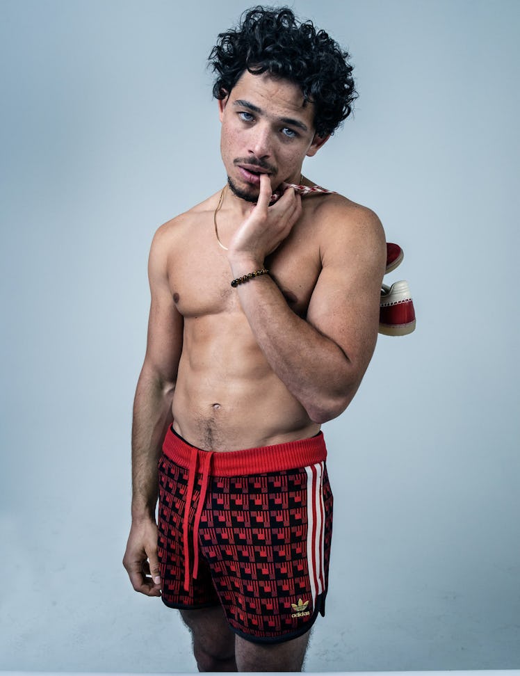 Anthony Ramos in Adidas Originals shorts and sneakers in W Magazine's Best Performances