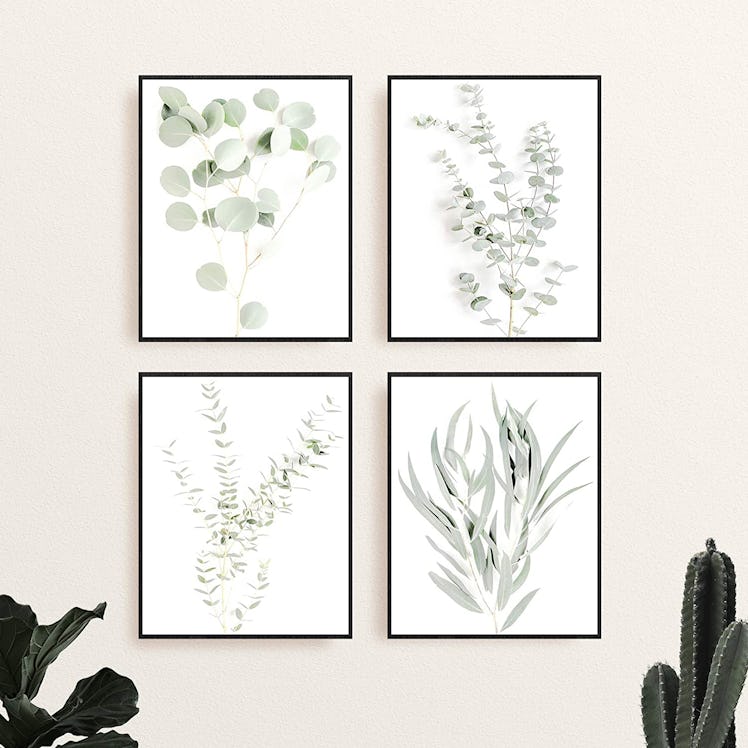 Haus and Hues Botanical Plant Wall Art Prints (4-Pack)