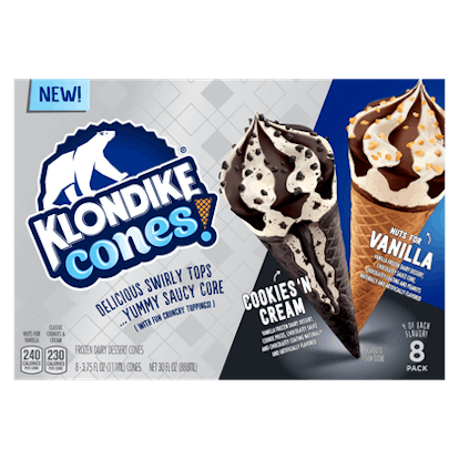 New Klondike Cones for 2022 include Reese’s and Cookies ‘N Cream flavors.
