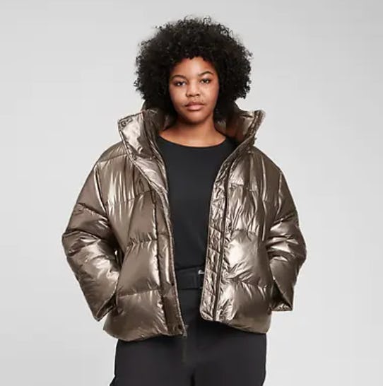 Heavyweight Cropped Oversized Puffer Jacket