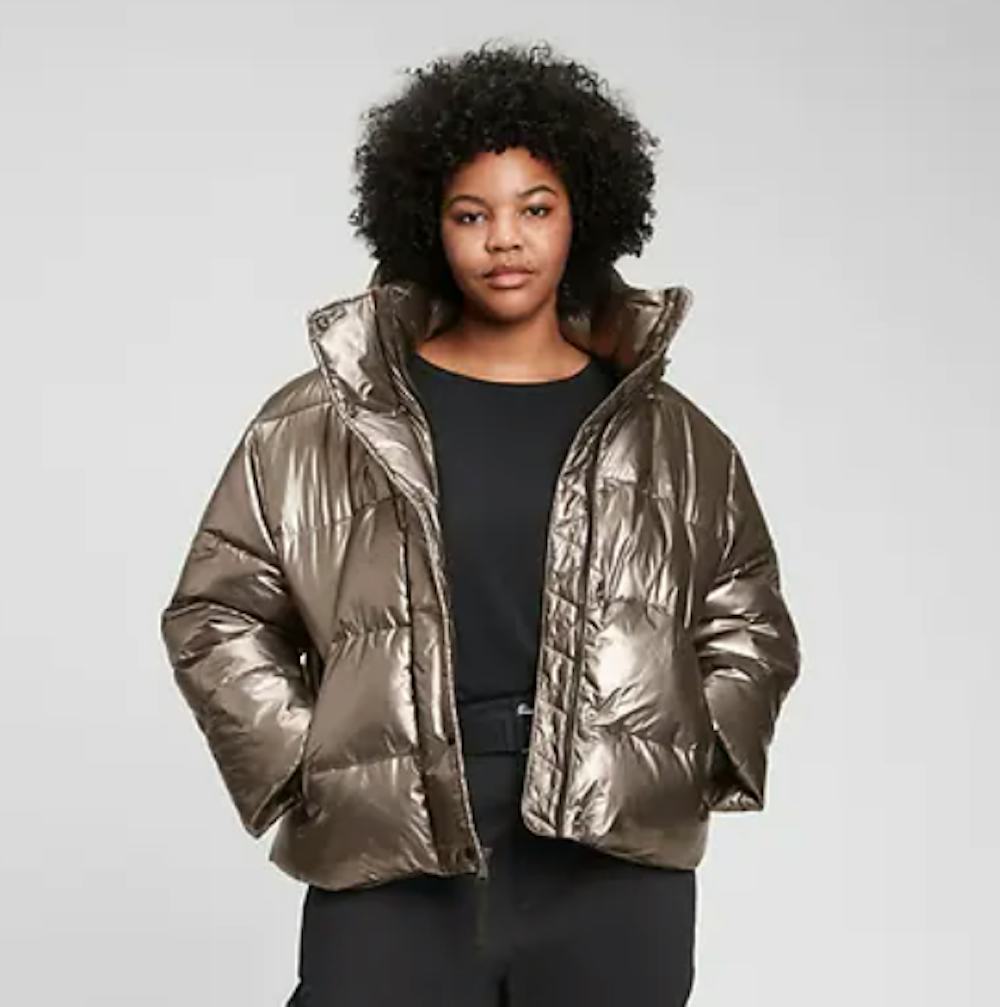 Heavyweight Cropped Oversized Puffer Jacket