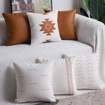 DEZENE Decorative Throw Pillow Covers (6-Pack)