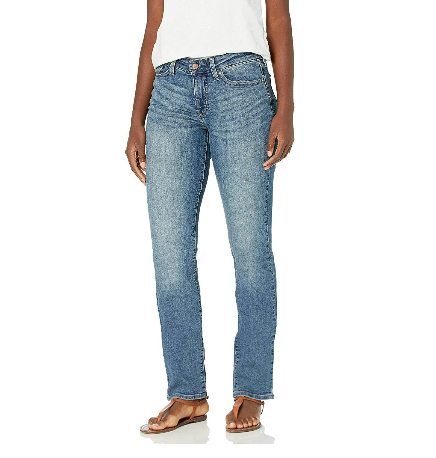 Signature by Levi Strauss &amp; Co. Gold Label Curvy Totally Shaping Straight Jeans