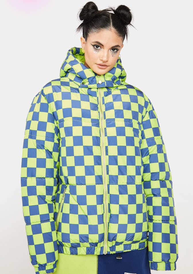 puffer jacket colorful