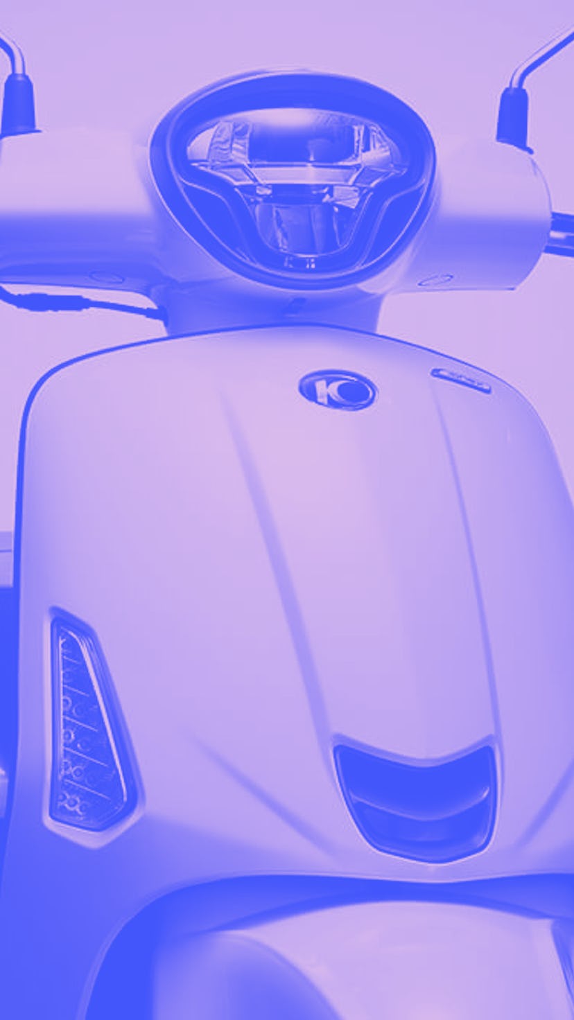 Kymco's Like 125 EV e-scooter with five modular batteries and a 125-mile range.