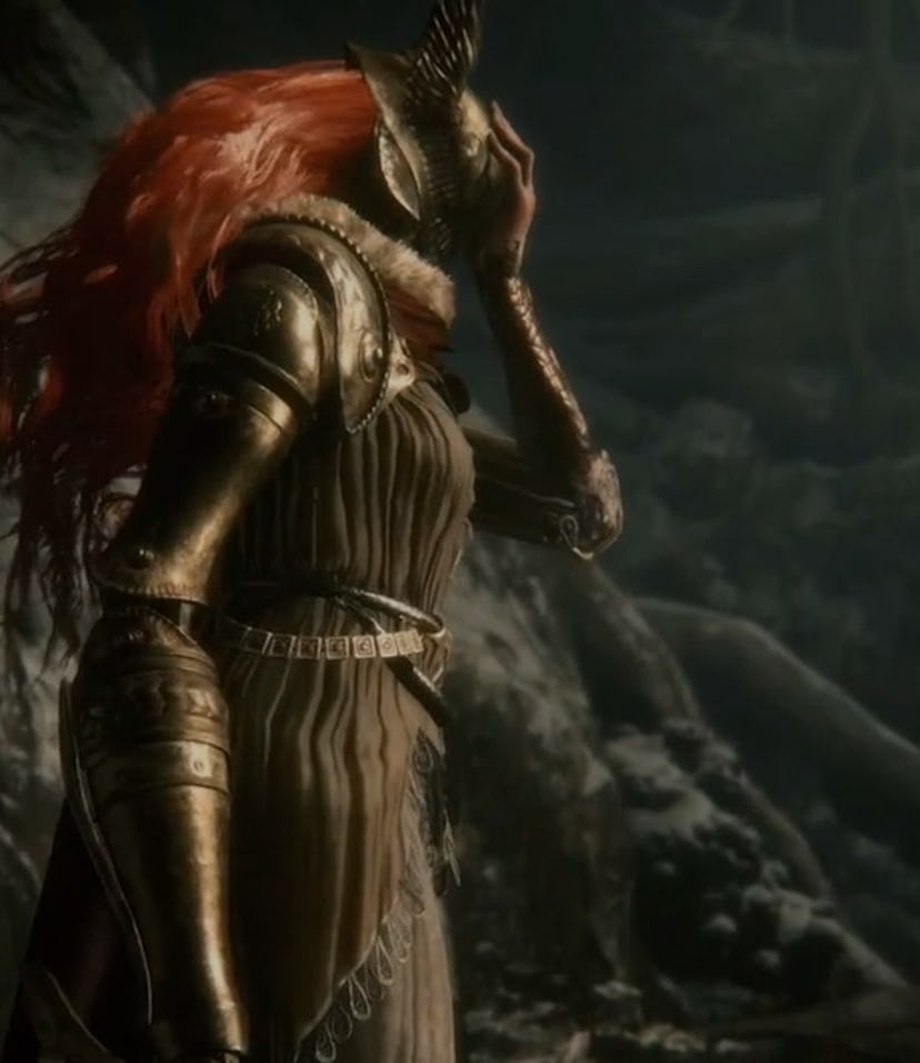 A photo of a warrior in Elden Ring