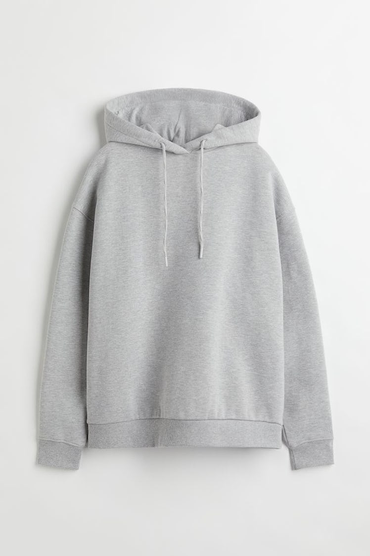 H&M light gray hoodie.