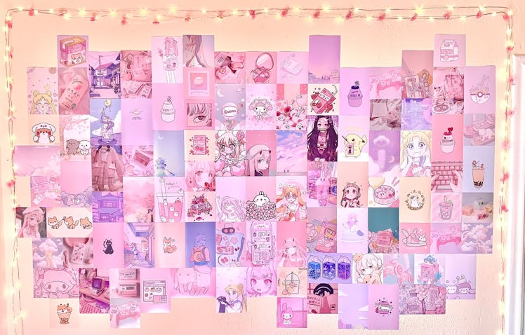 This kawaii wall decor is perfect for a collage in your room. 