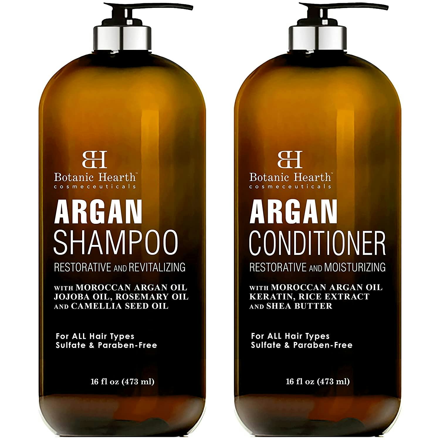 BOTANIC HEARTH Argan Oil Shampoo and Conditioner Set
