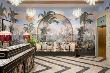 the lobby at the Goodtime Hotel in Miami