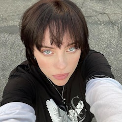 Billie Eilish is one of the newly brunette celebrities setting the tone for 2022 hair color trends