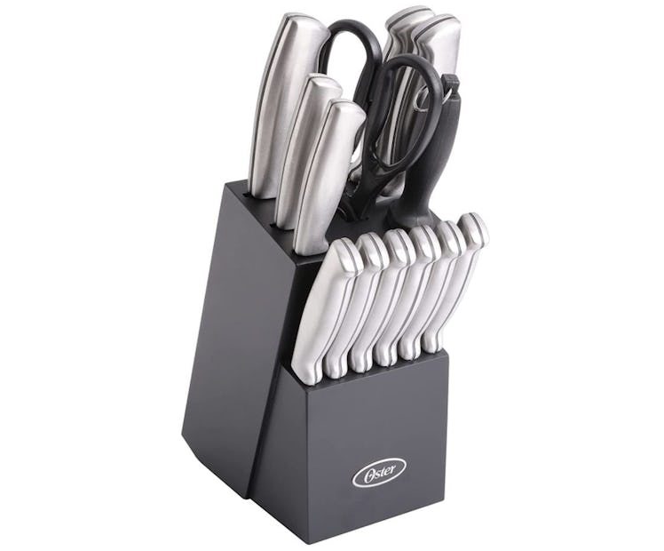Oster Baldwyn High-Carbon Stainless Steel Knife Block Set (14-Pieces)