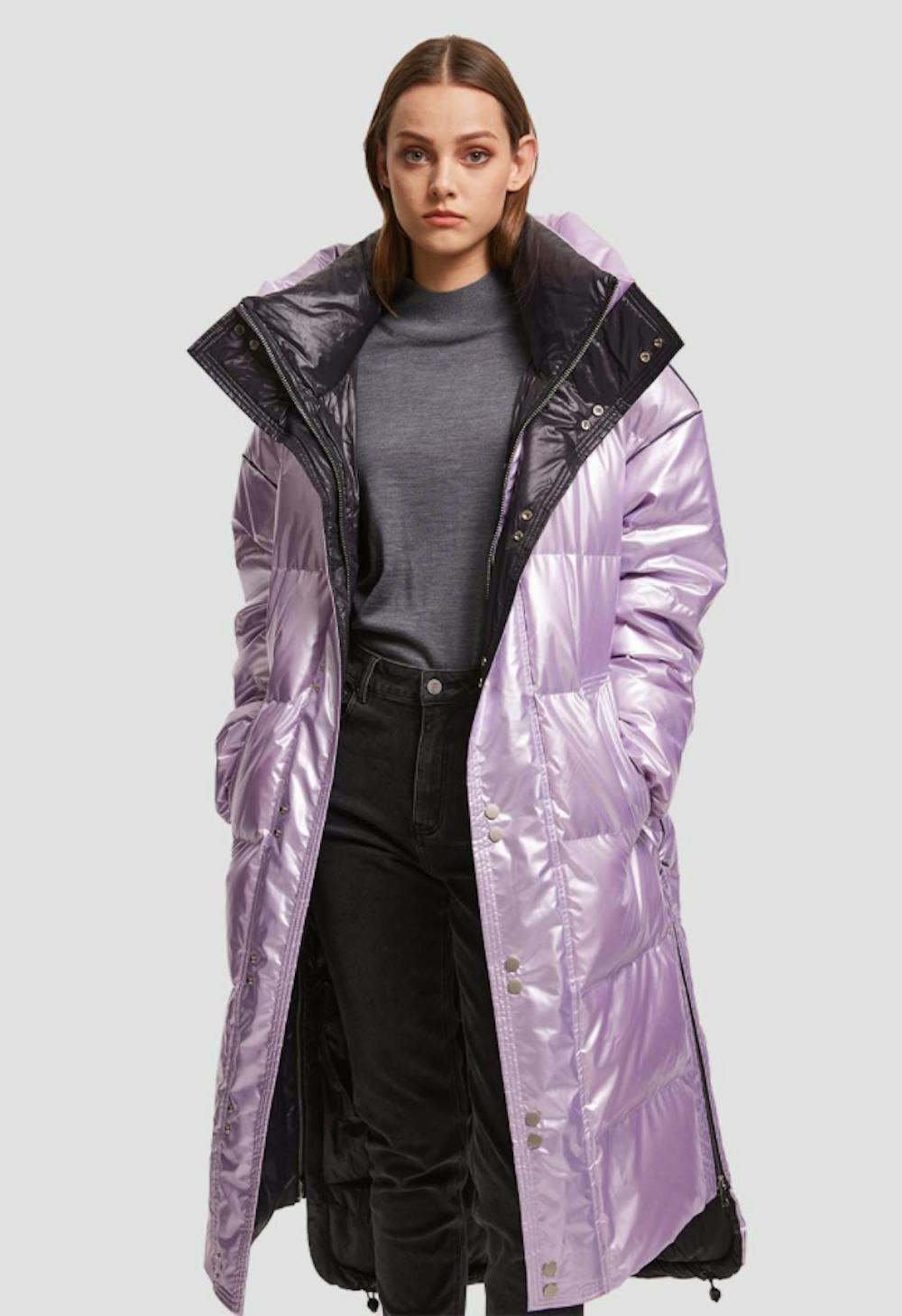 Maxi Shiny Puffer Jacket