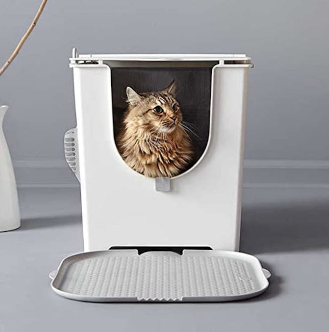 Modkat Flip Litter Box with Scoop And Reusable Liner