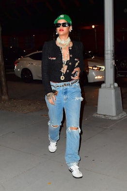 Rihanna's Chanel grocery store outfit. 