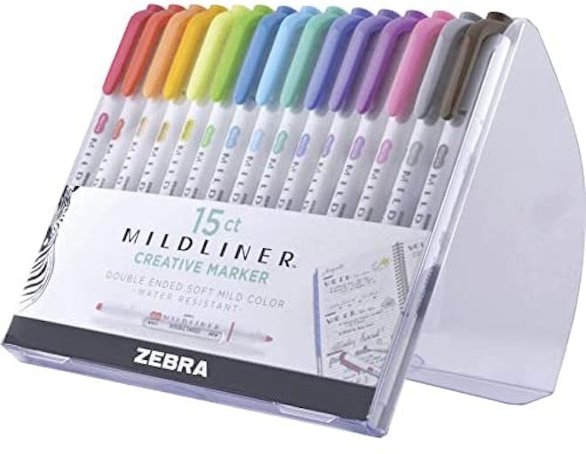Zebra Pen Mildliner Double Ended Highlighter (15-Pack)
