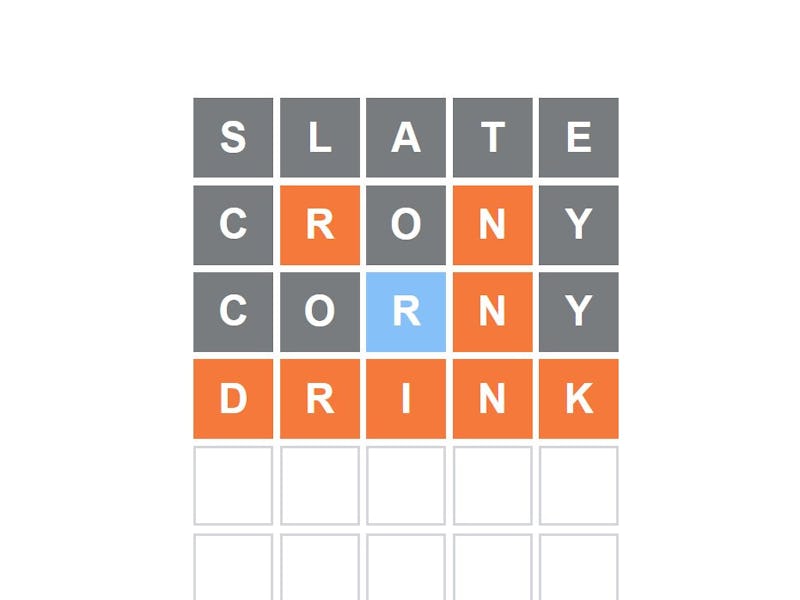 wordle win drink