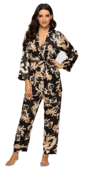 Escalier Satin Pajamas (3-Pieces)