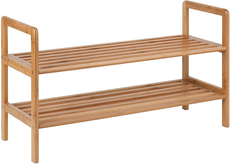 Honey-Can-Do Bamboo 2-Tier Shoe Shelf