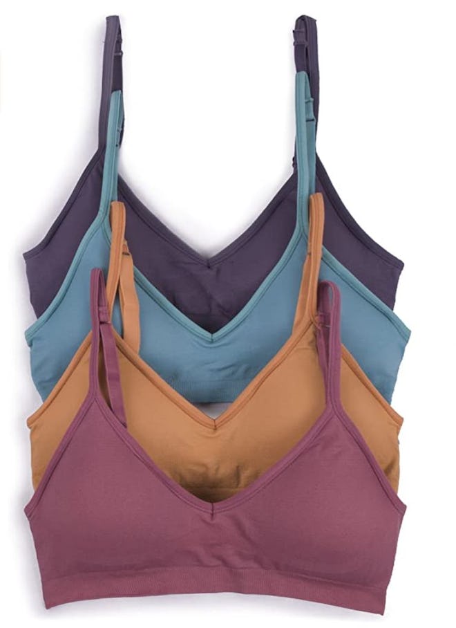 Caramel Cantina Padded Bralette with Adjustable Straps (4-Pack)