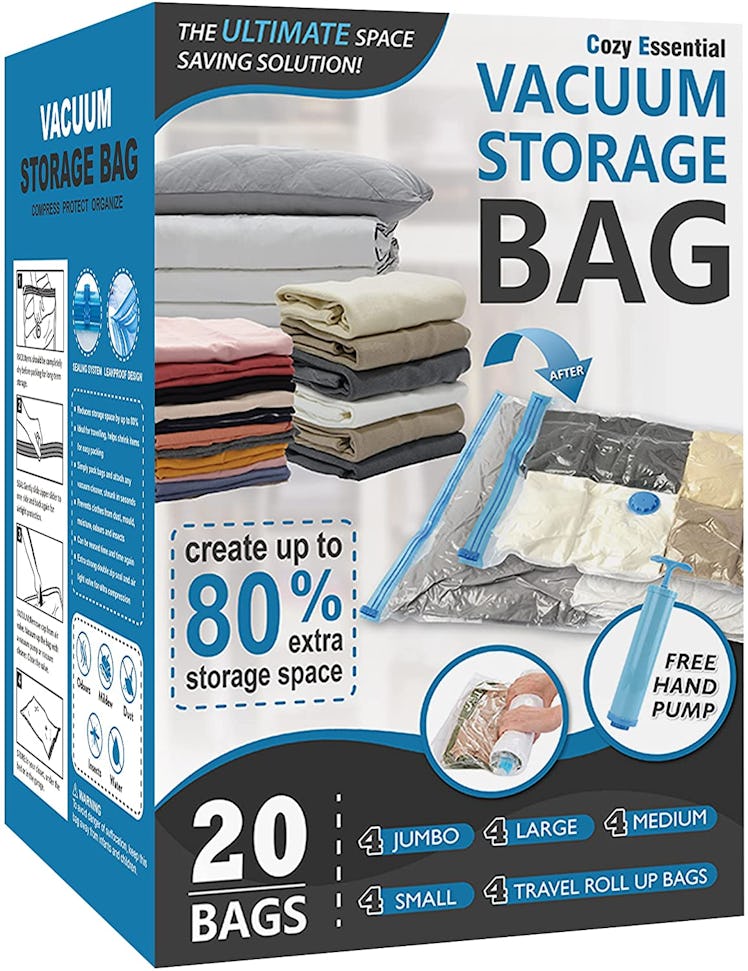 Cozy Essential Vacuum Storage Bags (20-Pack)
