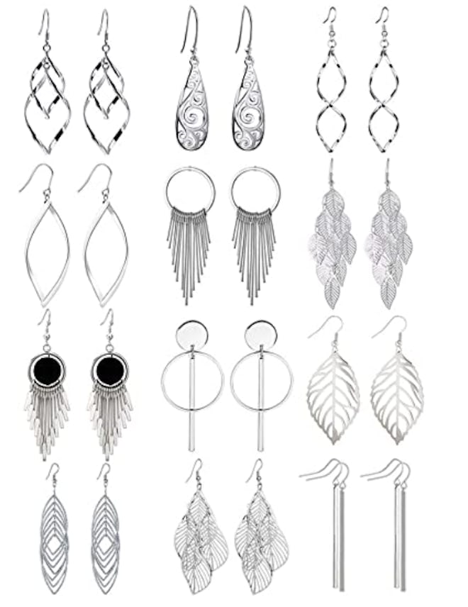 Venianus Drop Dangle Earrings (12 Pairs)