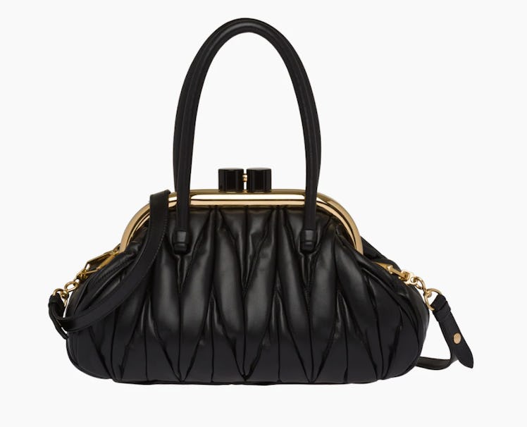 Miu Miu's Belle Matelassé Nappa Leather Handbag.