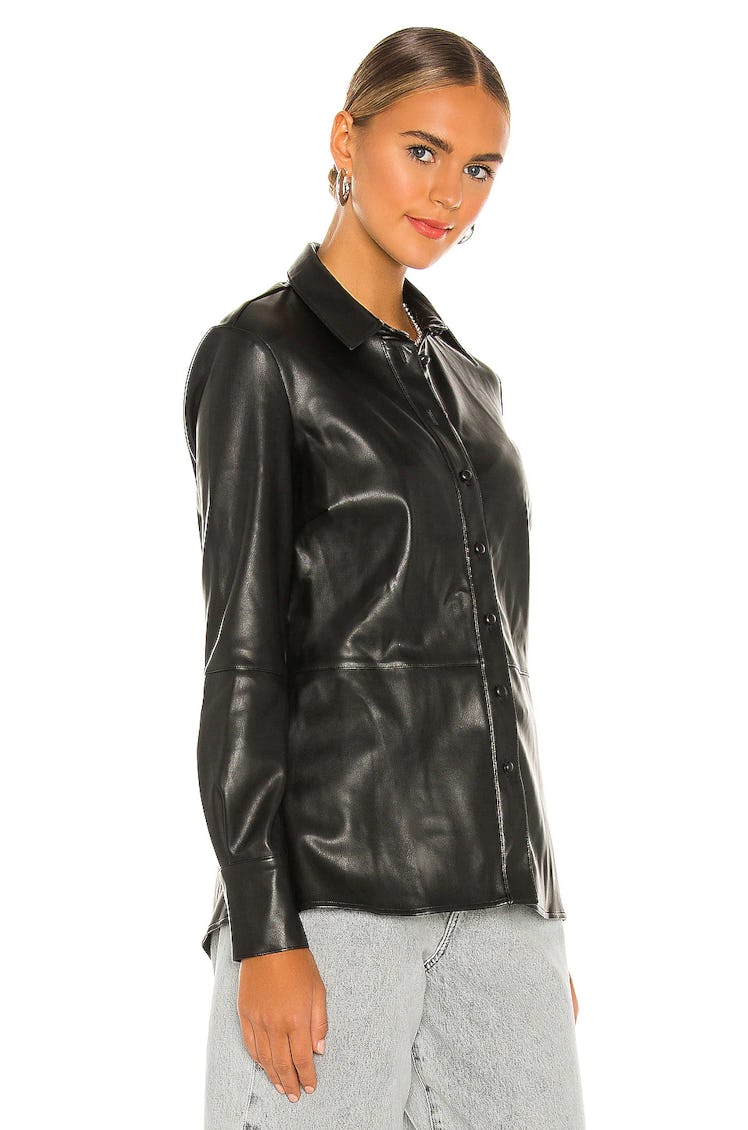 Vegan Leather Shirt