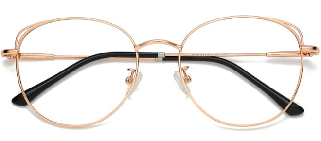 SOJOS Blue Light Blocking Metal Frame Eyeglasses