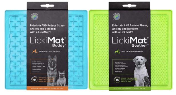 Lickimat Classic Dog Slow Feeders (2 Pack)