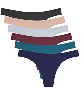 ANZERMIX Breathable Cotton Thongs (6-Pack)
