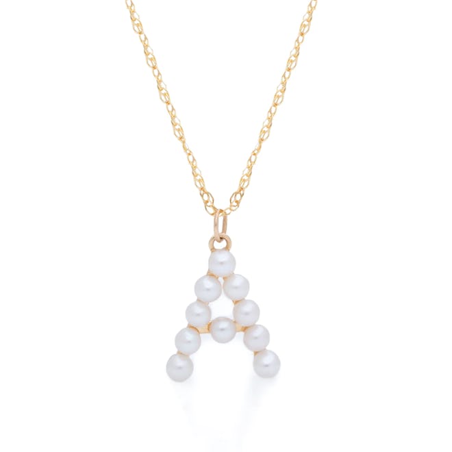 Stone And Strand's Pearly Initial Necklace